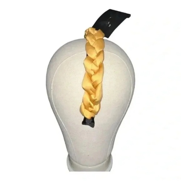 Butter Yellow Braided Headband NWT - Picture 4 of 8